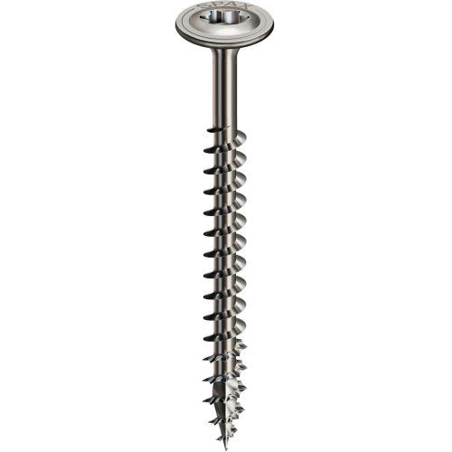 Washer Head, Part Thread, Timber Construction Screws, Stainless A2