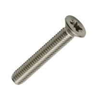 Countersunk Pozi Machine Screw Stainless Steel A2