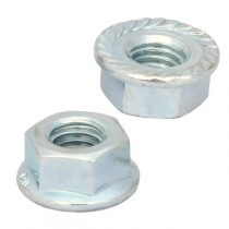 Serrated Flange Nuts Bright Zinc Plated