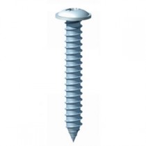 Flange Pozi AB Self Tapping Screws Bright Zinc Plated