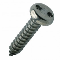2 Hole Security Pan Self Tapping Screw Stainless A2 304