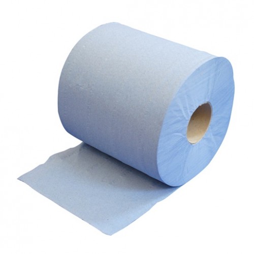 Blue Centre Feed Toweling Rolls