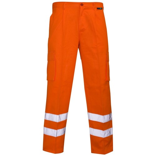 Hi Visibility Orange Combat Trousers