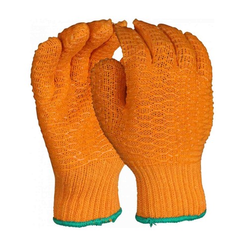 Yellow Criss Cross Dry Grip Gloves