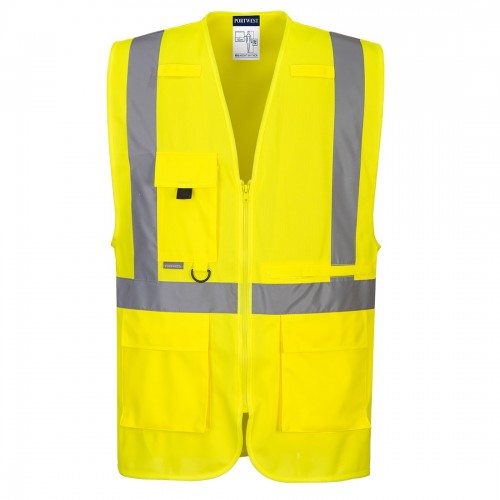 Yellow Recycled High Visibility Executive Vests