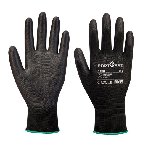 PU Black Safety Glove (Fixer/A120)