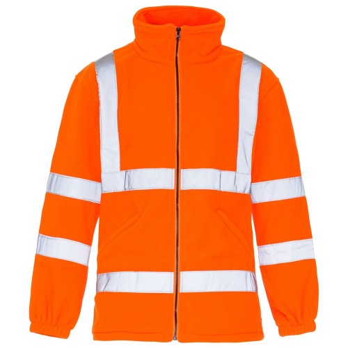Hi Visibility Orange Fleece Jackets