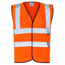 Class 2 Hi Visibility Orange Waistcoats 