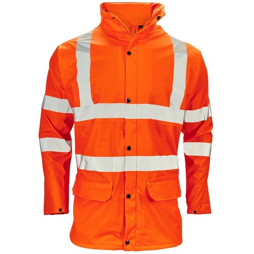 Hi Visibility Orange Stormflex PU Jackets