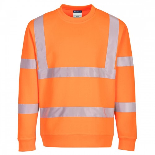 Orange Recycled High Visibility Sweatshirts