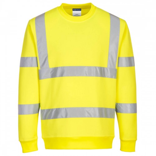 Yellow Recycled High Visibility Sweatshirts