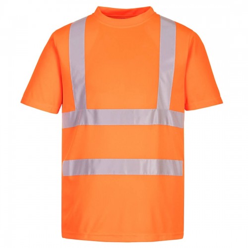 Orange Recycled High Visibility Short Sleeve T-Shirts