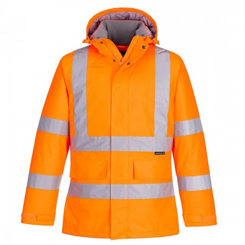 Yellow Recycled High Visibility Winter Jacket