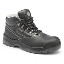 Zephyr ZX01 Black Leather Safety Chukka Boots