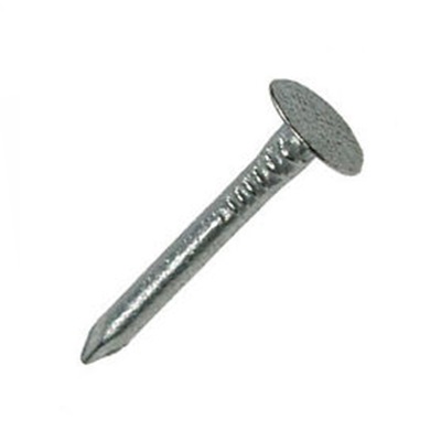 25mm x 2.65mm Clout Head Nails Galv - 1kg