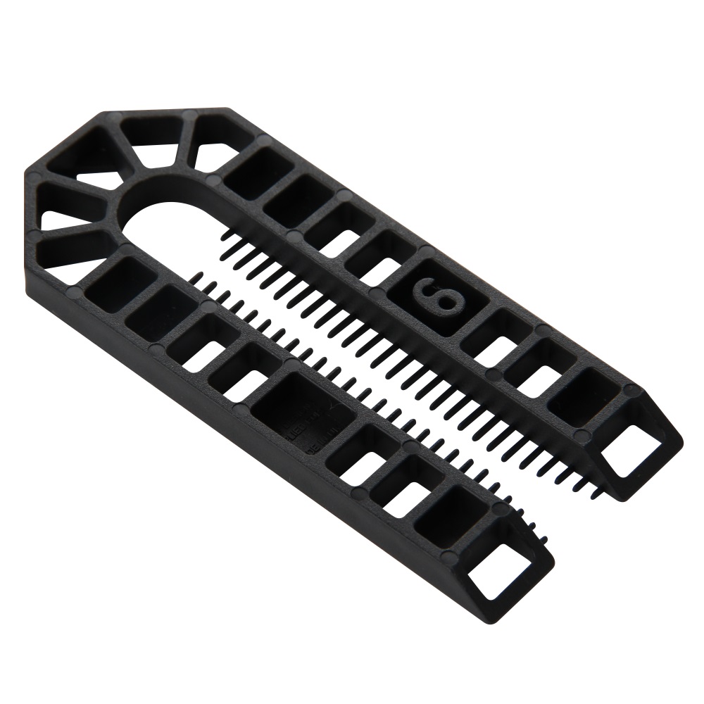 101 x 43 x 6mm Plastic Packing U Shim Black