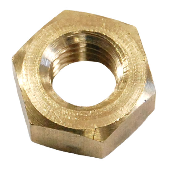 M12 Full Nut Brass Self Colour