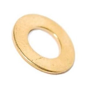 M6 Form B Flat Washer Brass Self Colour