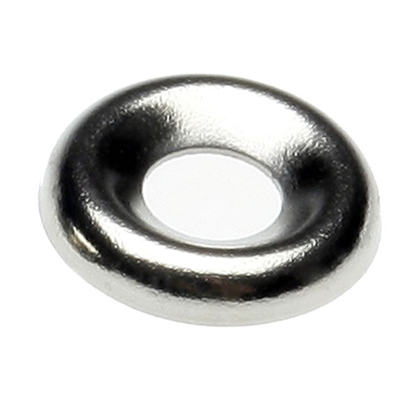 No. 6  Brass Screw Cup Nickel Plated