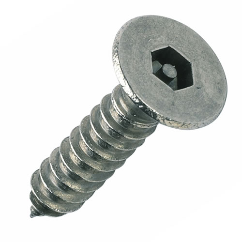 No8 x 1/2 inch Pin Hex Csk Security