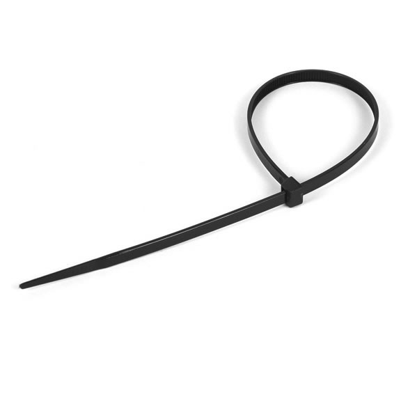 100 x 2.5mm Nylon Cable Tie Black