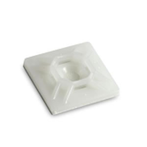 20 x 20mm Cable Tie Base White