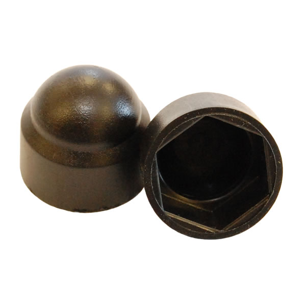 M20 Hexagon Nut Cover Nylon Black