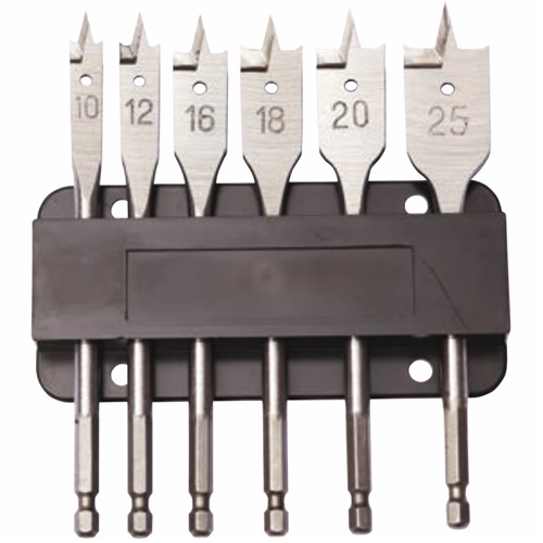 Dart 6 Piece 152mm Flat Wood Bit Set