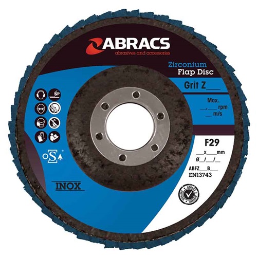 Abrasive Flap Disc 115mm x 22mm Bore 40 Grit