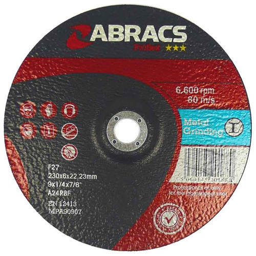 100 x 6.0 x 16mm Metal DPC Grinding Disc