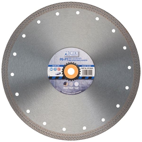 115mm x 1.4mm x 22.2mm P6-PT Diamond Blade