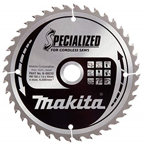 Makita 165 x 20 x 40T Circular Saw Blade for