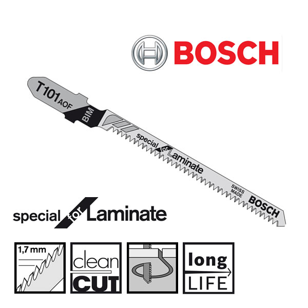 Bosch T101AOF Jigsaw Blade For Laminates