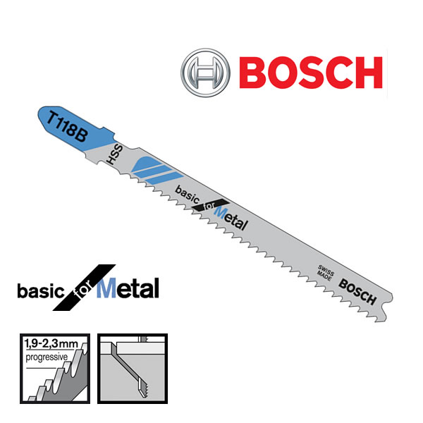 Bosch T118B Jigsaw Blade For Metal