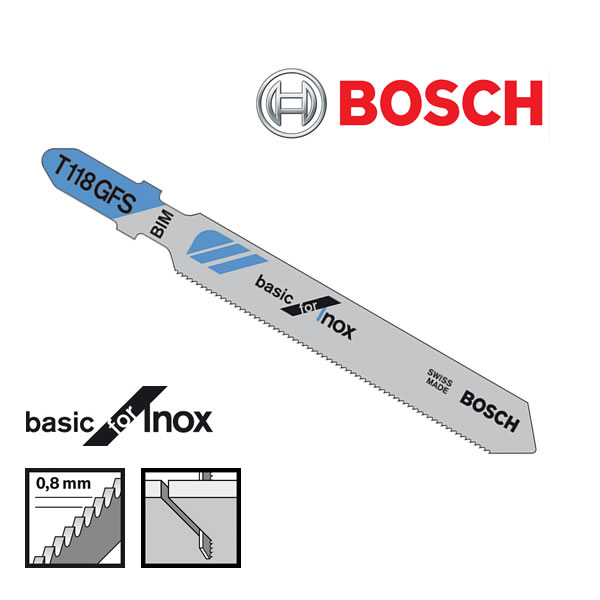 Bosch T118GFS Jigsaw Blade For Stainless