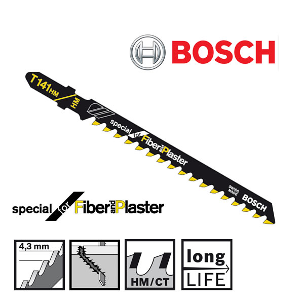Bosch T141HM Jigsaw Blades For Glass Fibre