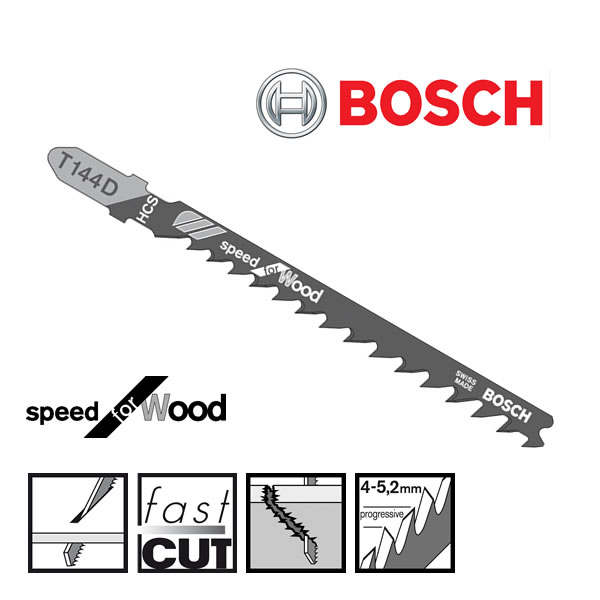 Bosch T144D Jigsaw Blade For Wood