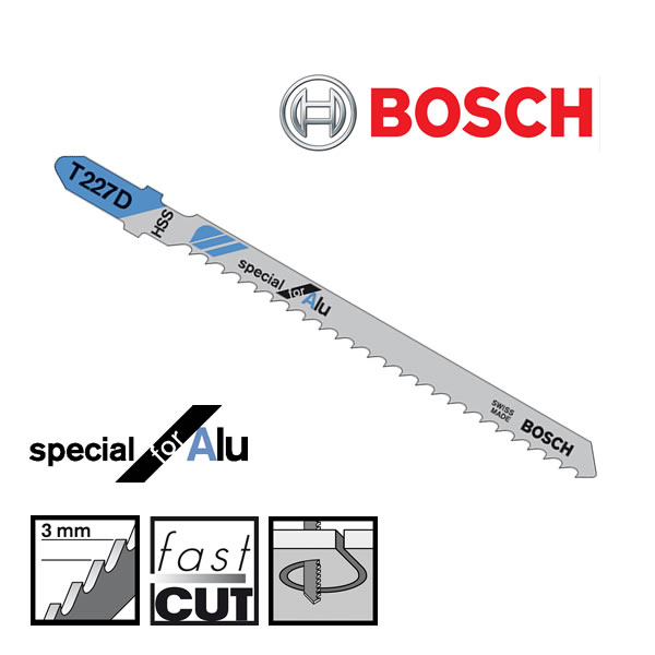 Bosch T227D Jigsaw Blade For Aluminium