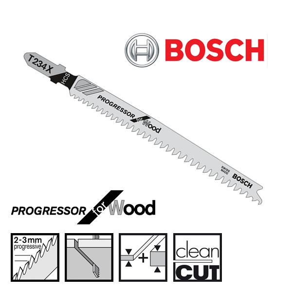 Bosch T234X Progressor Jigsaw Blade For Wood