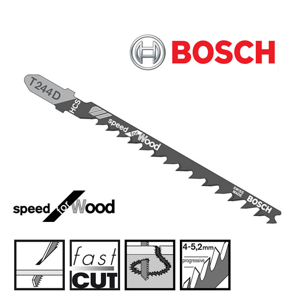 Bosch T244D Jigsaw Blade For Wood