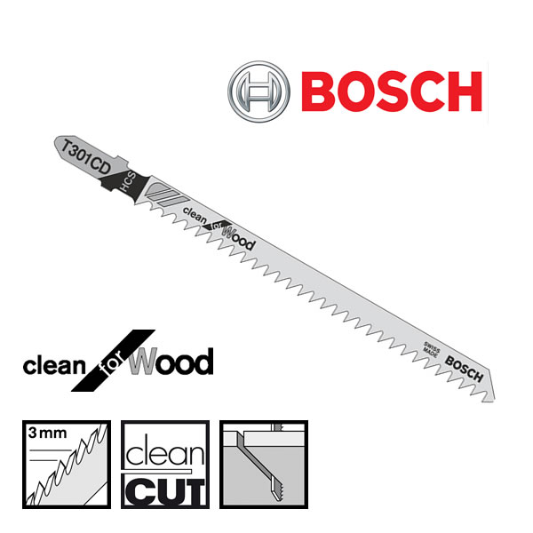 Bosch T301CD Jigsaw Blade For Wood - Softwood