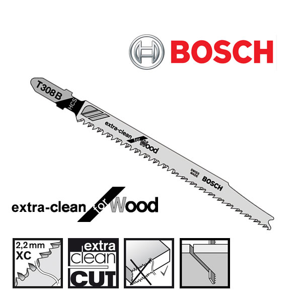 Bosch T308B Jigsaw Blade For Wood - Fine