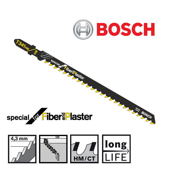 Bosch T341HM Jigsaw Blades For Glass Fibre