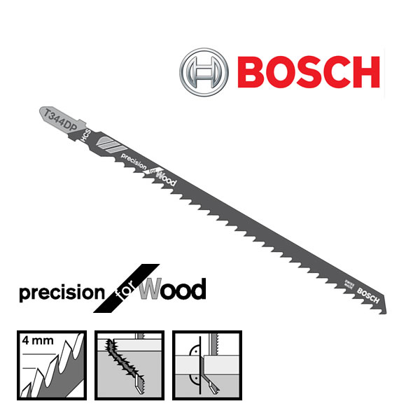 Bosch T344DP Jigsaw Blade For Wood - Thick