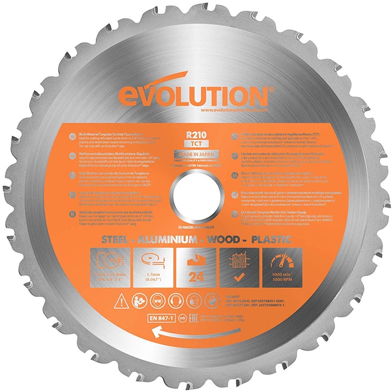 Evolution Rage 210 x 25.4 x 24T