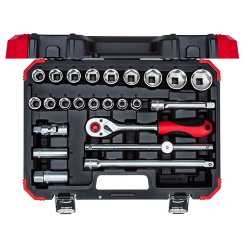 Gedore Red 1/2 Inch Drive Metric Socket Set