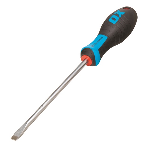 OX Pro Slotted Flared Screwdriver 250 x 10mm
