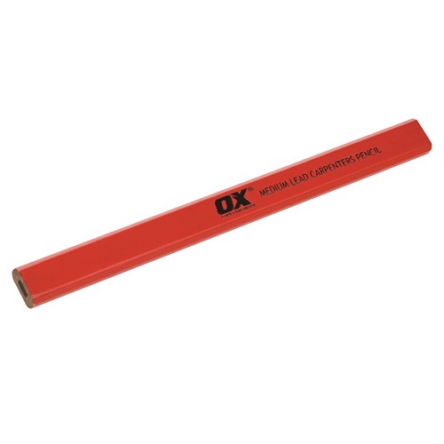 OX Trade Medium Red Carpenters Pencils 10 pk