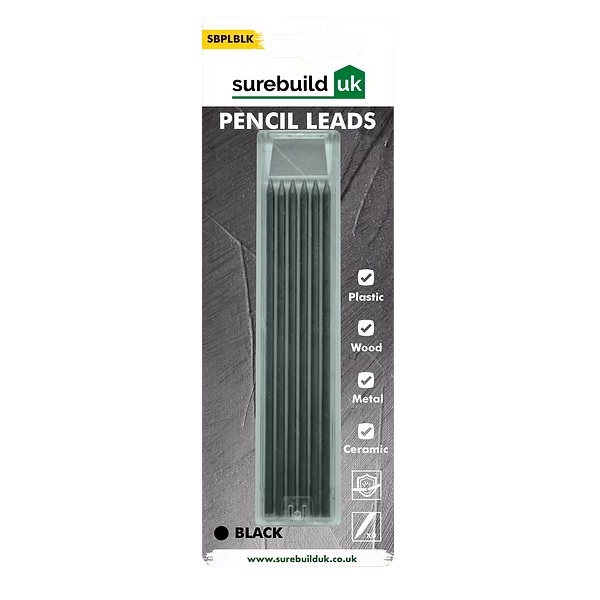 Surebuild Black Pencil Leads for Deep Hole