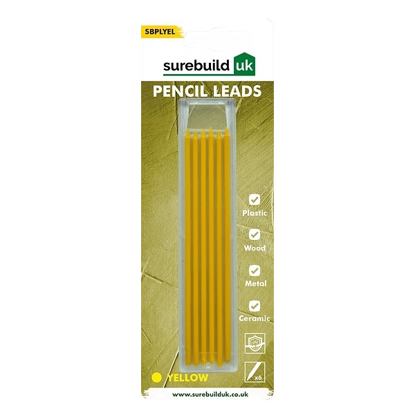 Surebuild Yellow Pencil Leads for Deep Hole
